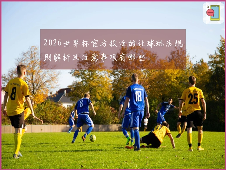 2026世界杯官方投注的让球玩法规则解析及注意事项有哪些